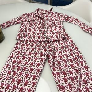 Girls roller rabbit cotton bottom down long sleeve pjs